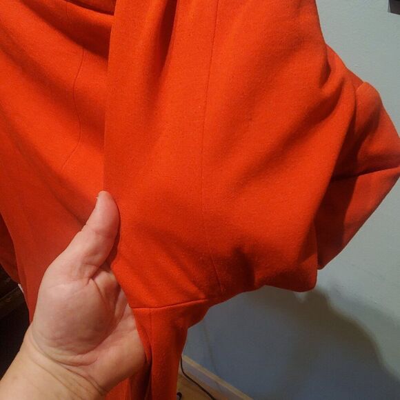 Grace Elements Sz 14 Orange Lined Blazer. Trendy, Professional, Cuffs - Picture 8 of 15